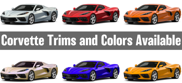 Corvette Trims and Colors Available